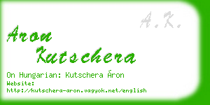aron kutschera business card